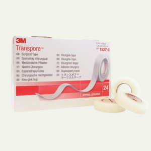 Tela Adhesiva Transpore Hipoalergénica 1.25cm x 9m - Droguería Cuyomed